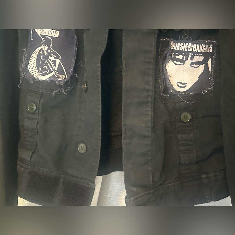Vintage German military SIOUXSIE SIOUX DIY jacket black punk goth